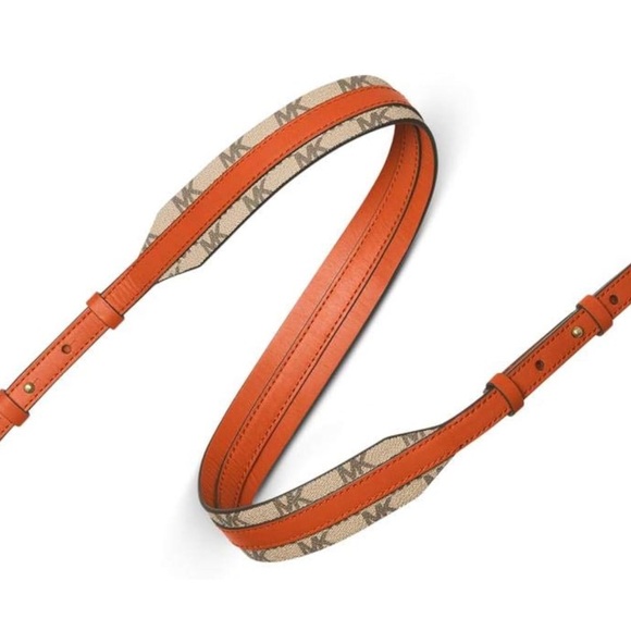 Michael Kors Accessories - Michael Kors Logo Guitar Strap Leather Crossbody Strap NWT
